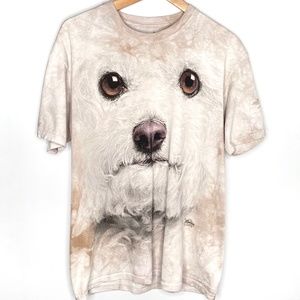 THE MOUNTAIN Bichon Frise Face Adult Unisex DOG T